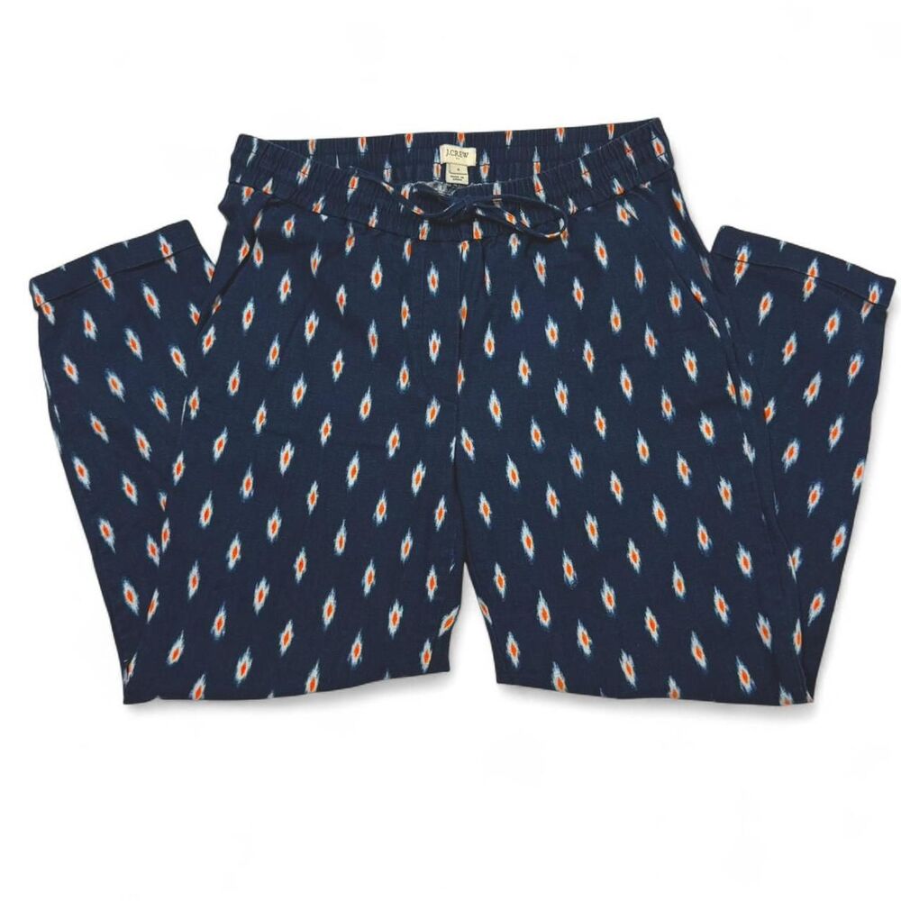 J.Crew Multi-Color Pattern Tie Pants EUC